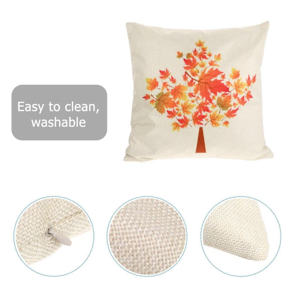 1pc Thanksgiving Pillowcase Pillow Cover Sofa Cushion Cover Home Decoration