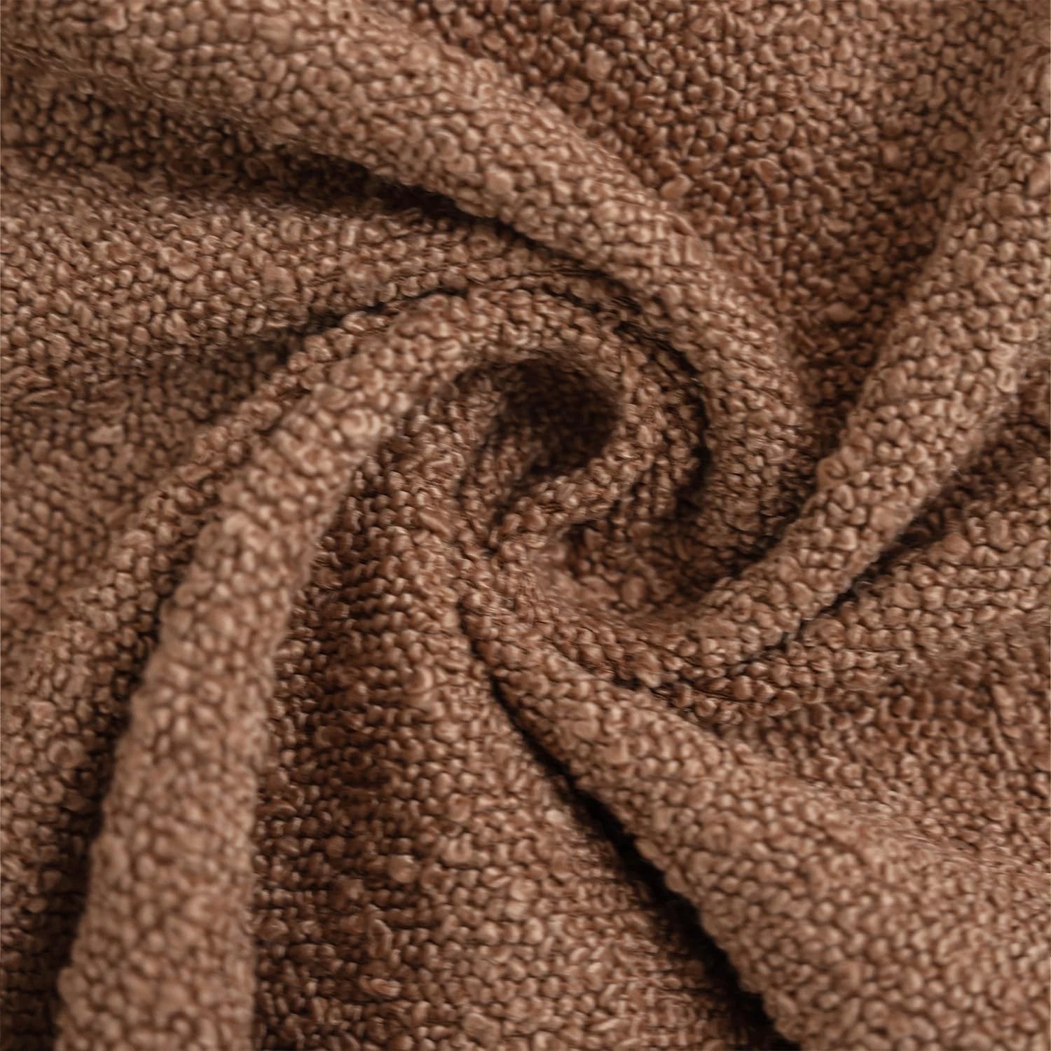 Textured Boucle Throw Pillow Covers 12x20 Camel for Bed Couch Sofa Living Roo...