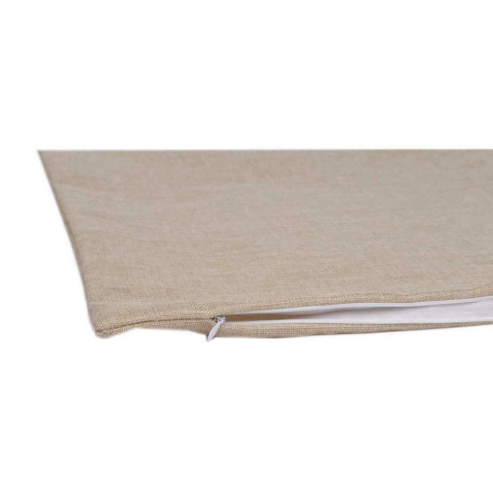 10Pcs DIY 3D Sublimation Blank Linen Pillow Case Home Sofa Waist Cushion Cover