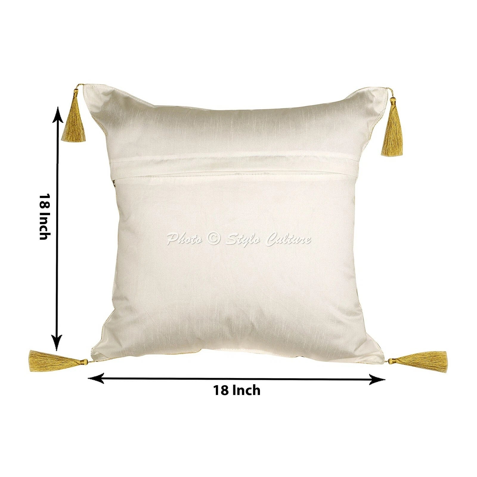 Home Decor Elephant Brocade Jacquard 18 x 18 in Pillow Cover Case Cushion Room