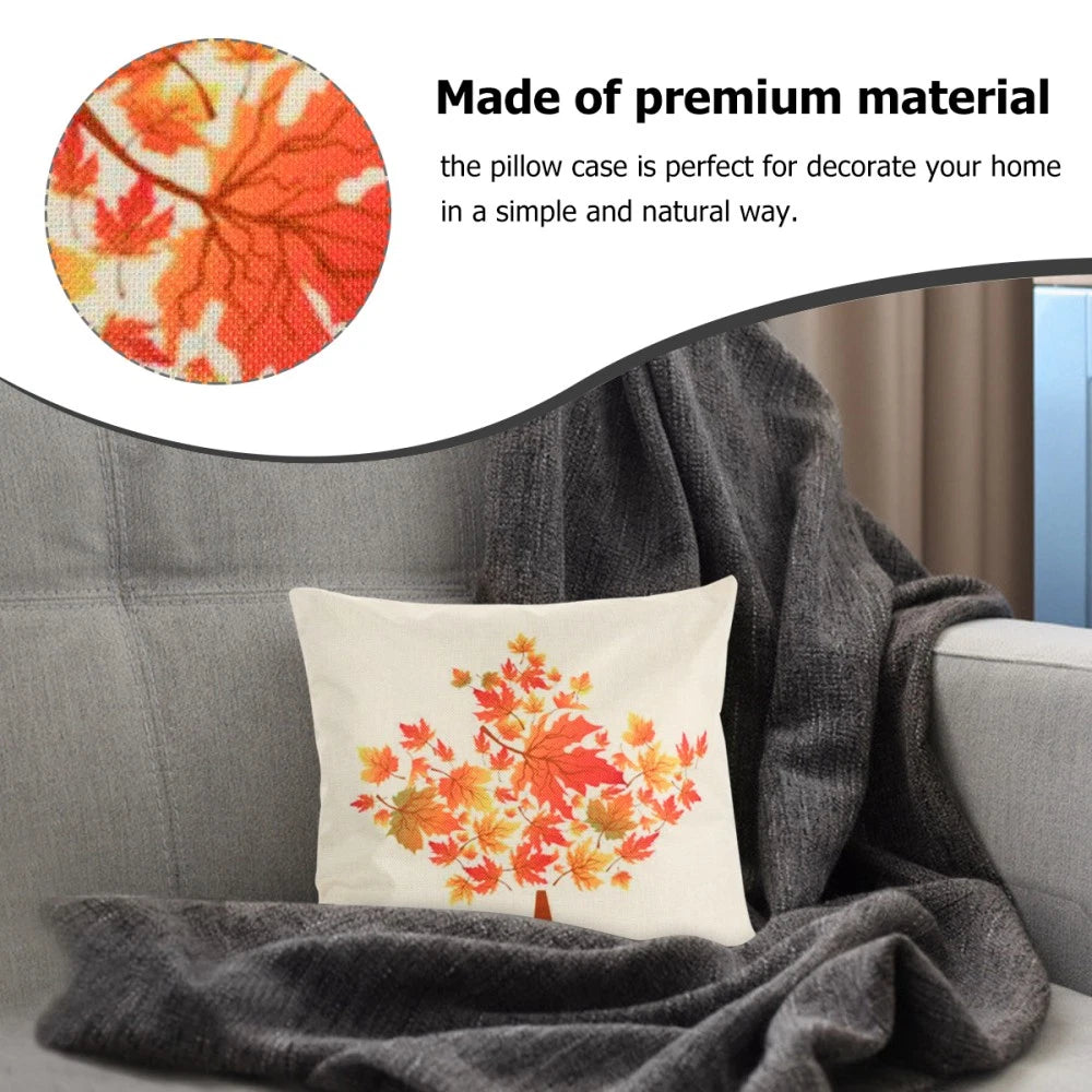 1pc Thanksgiving Pillowcase Pillow Cover Sofa Cushion Cover Home Decoration