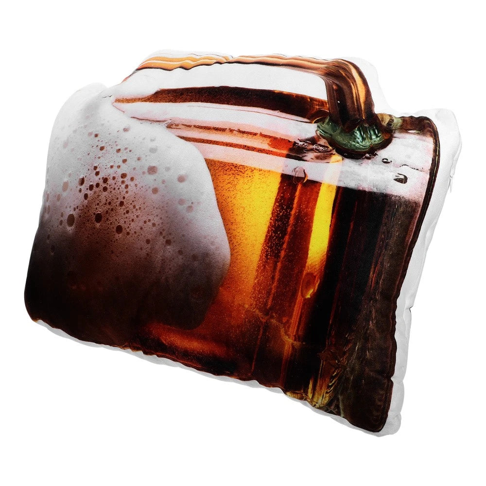 Beer Pillow Fun Shaped Pillows Funny Throw Couch Cartoon Cushion