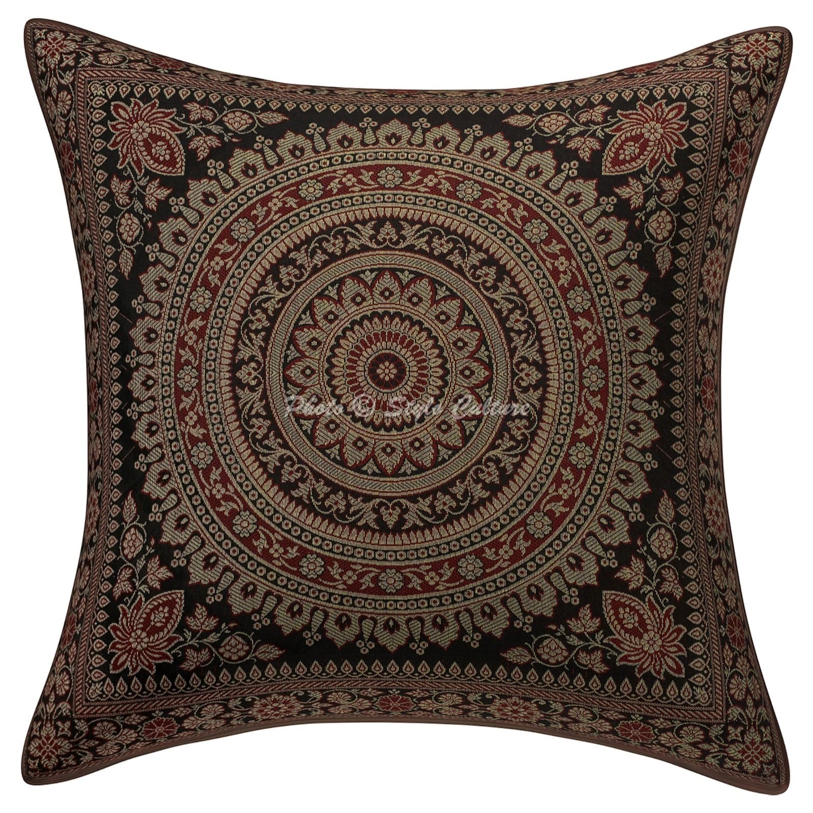 Boho Bohemian Cushion Cover Brocade Jacquard Throw Decor Pillow Cover Case