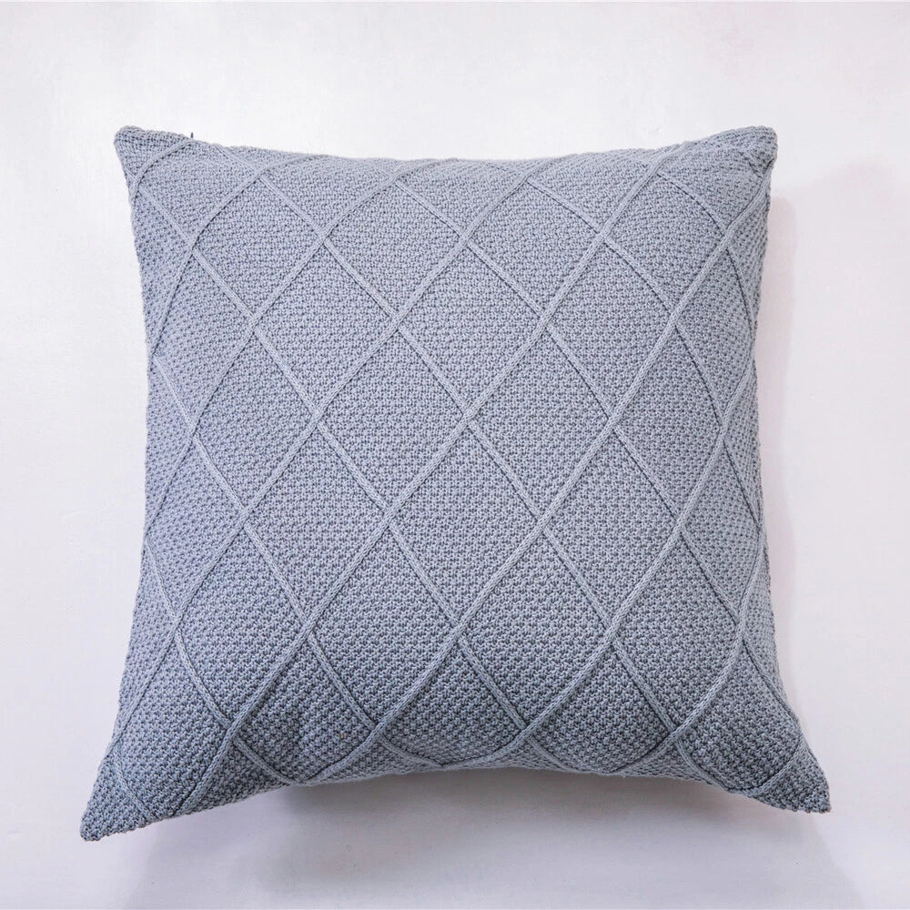 45*45cm Knitted Throw Pillow Cover Soft Sofa Office Cushion Pillow Case