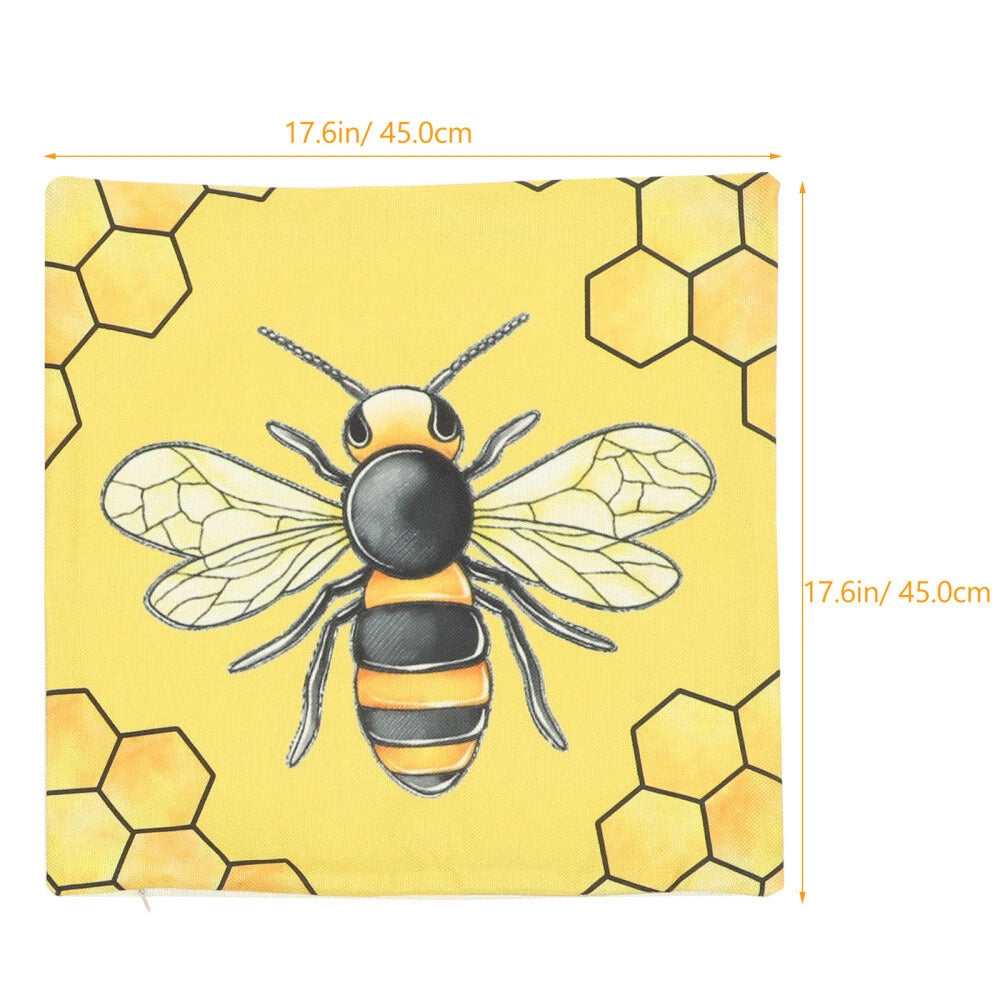 4pcs Decorative Adorable Comfortable Cushion Cover Pillowcase Square Replacement