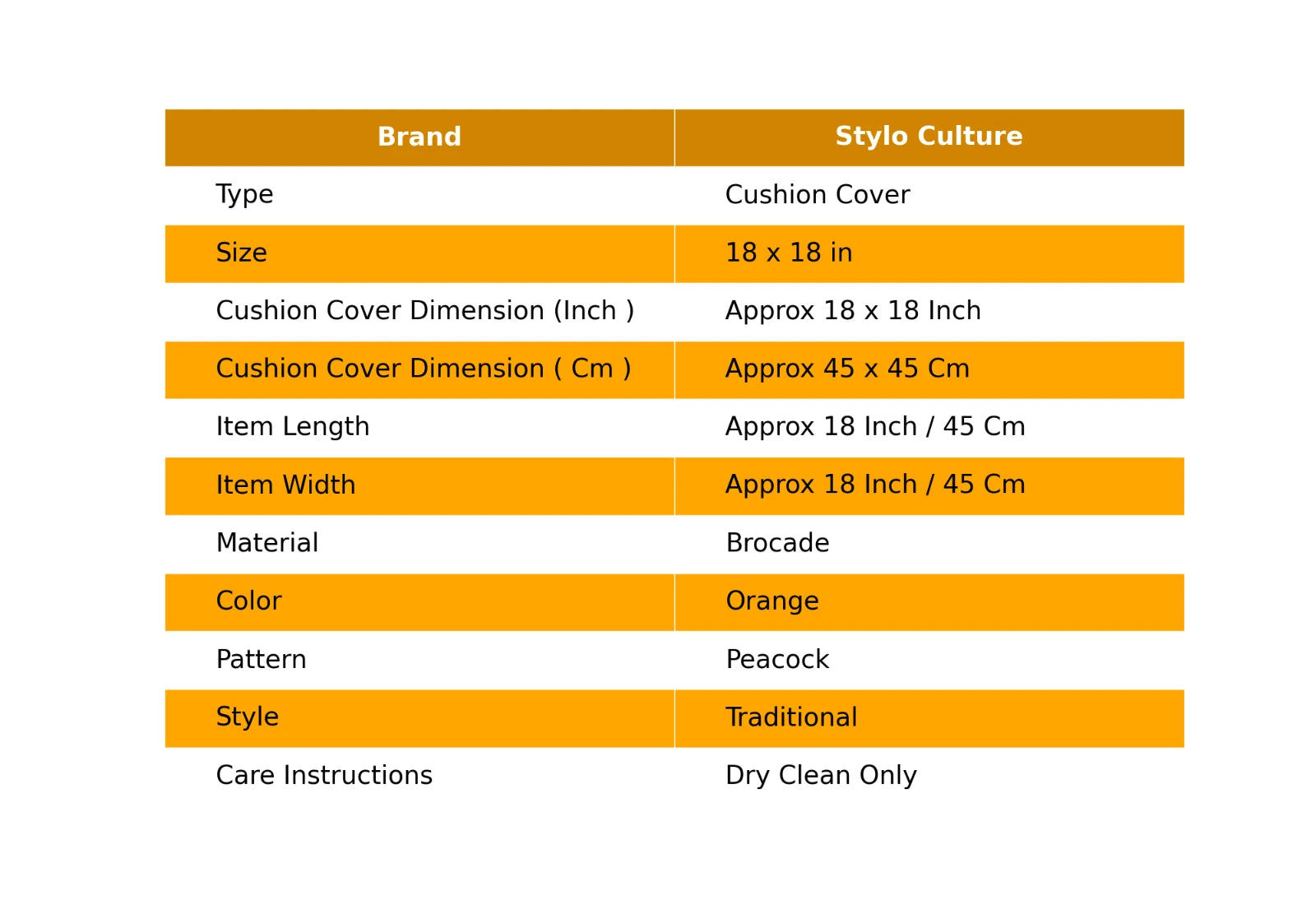 Boho Hippie Yoga Pillow Case Cushion Cover Orange Brocade Jacquard Meditation