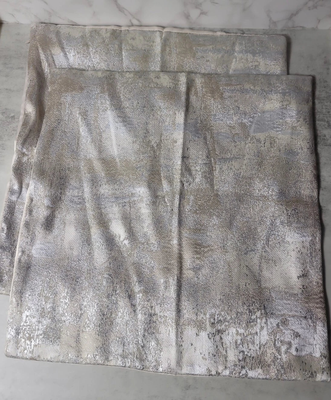 2 Shiny Modern Cushion Throw Cover Pillow Case Bed Chair Couch Decoration Zip