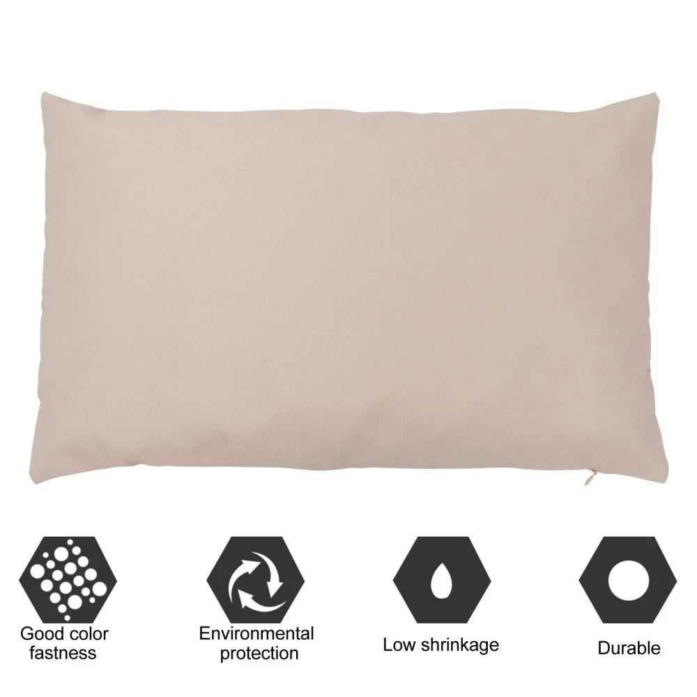 2 Pcs Waterproof Throw Pillowcase Car Cushion Cover Outdoor Covers