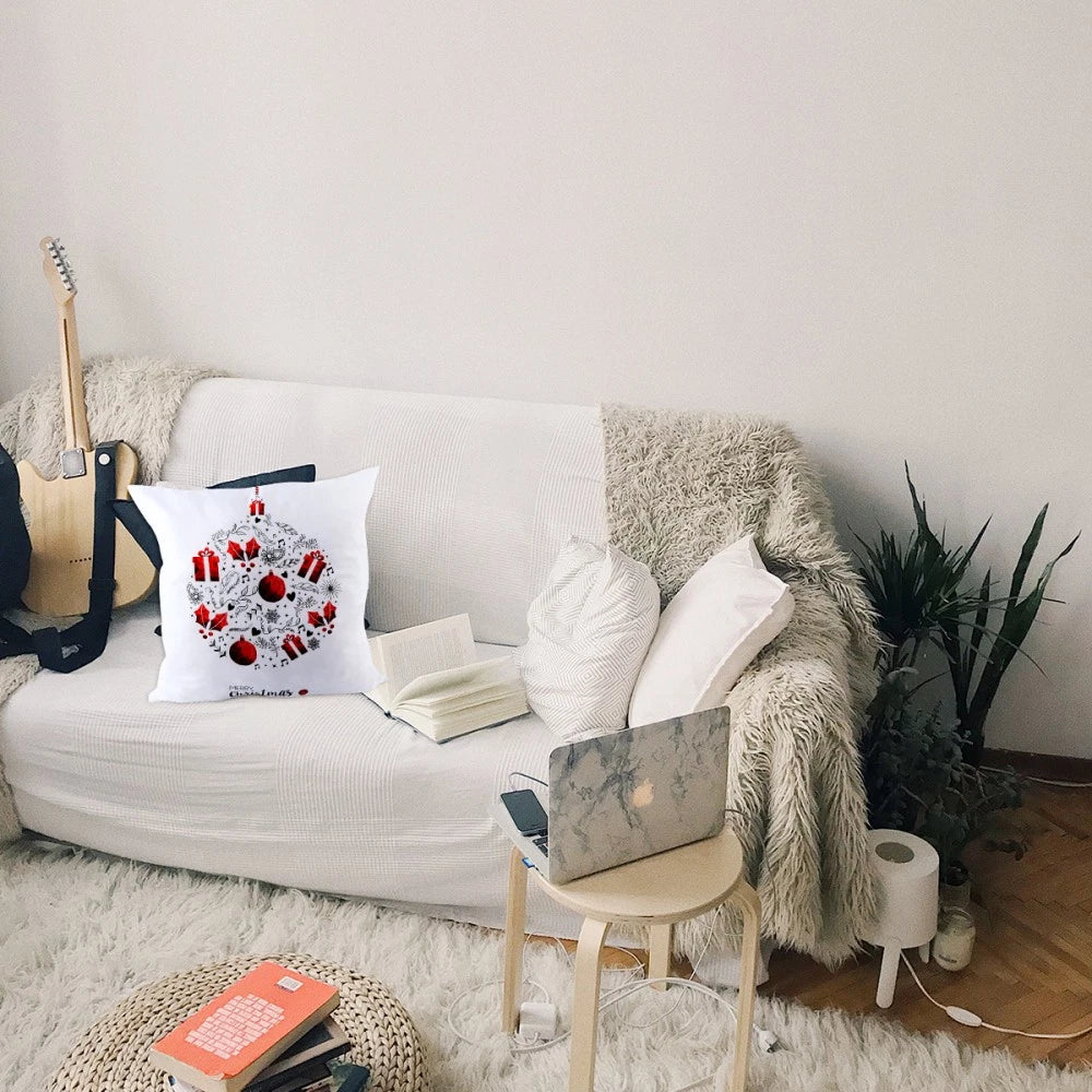 1PC Christmas Pillowcase Pillow Cover Sofa Cushion Cover for Home Living Room