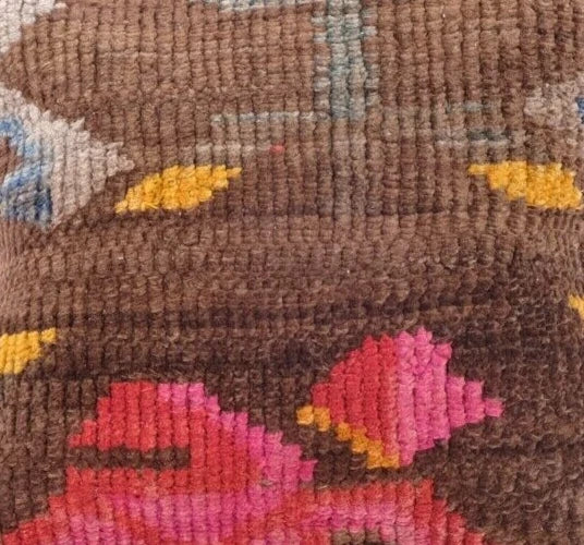 Pillow Case Jute Rug Kilim Handmade Indian Vintage Throw Cushion Cover 16x16"