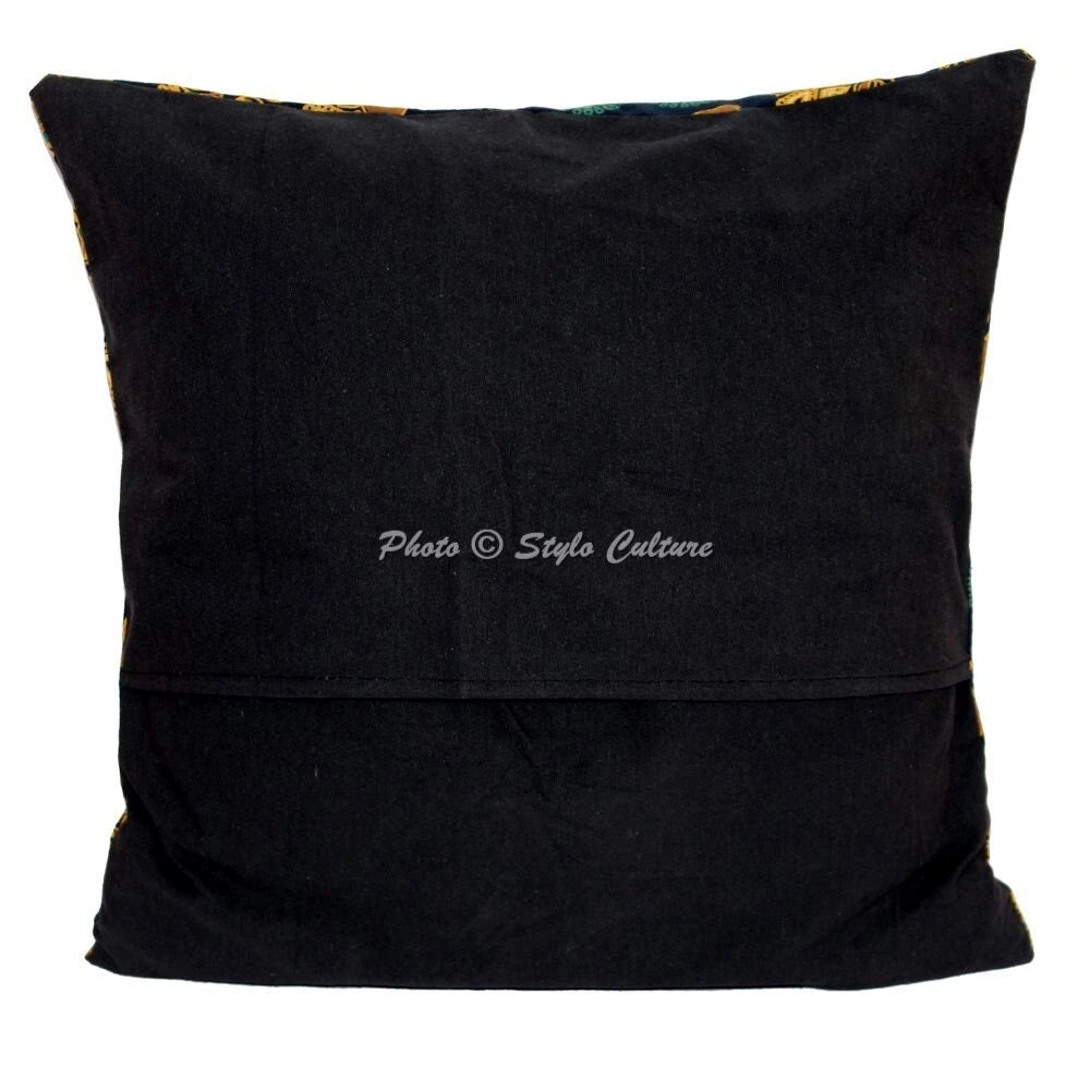 Mandala Handwoven Pillow Cases Floor Indian Home Sofa Art Car Boho Cushion Cover