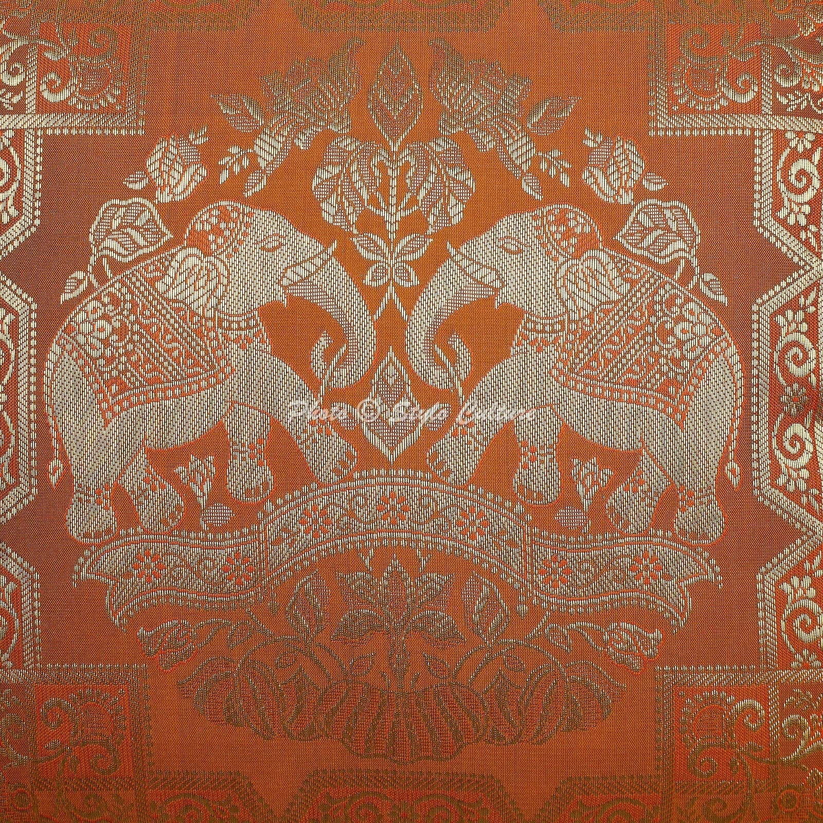 Cushion Cover Boho Brocade Jacquard 18 x 18 in Hippie Sofa Car Pillow Case