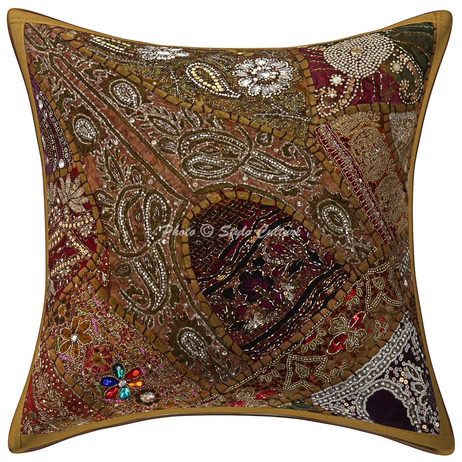 Beaded Cushion Cover Sequins Boho Boho Bohemian Car Pillow Cases For Home Decor