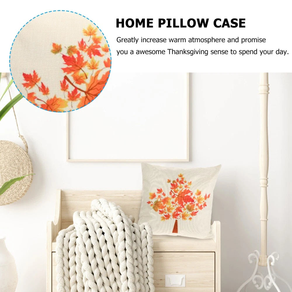 1pc Thanksgiving Pillowcase Pillow Cover Sofa Cushion Cover Home Decoration