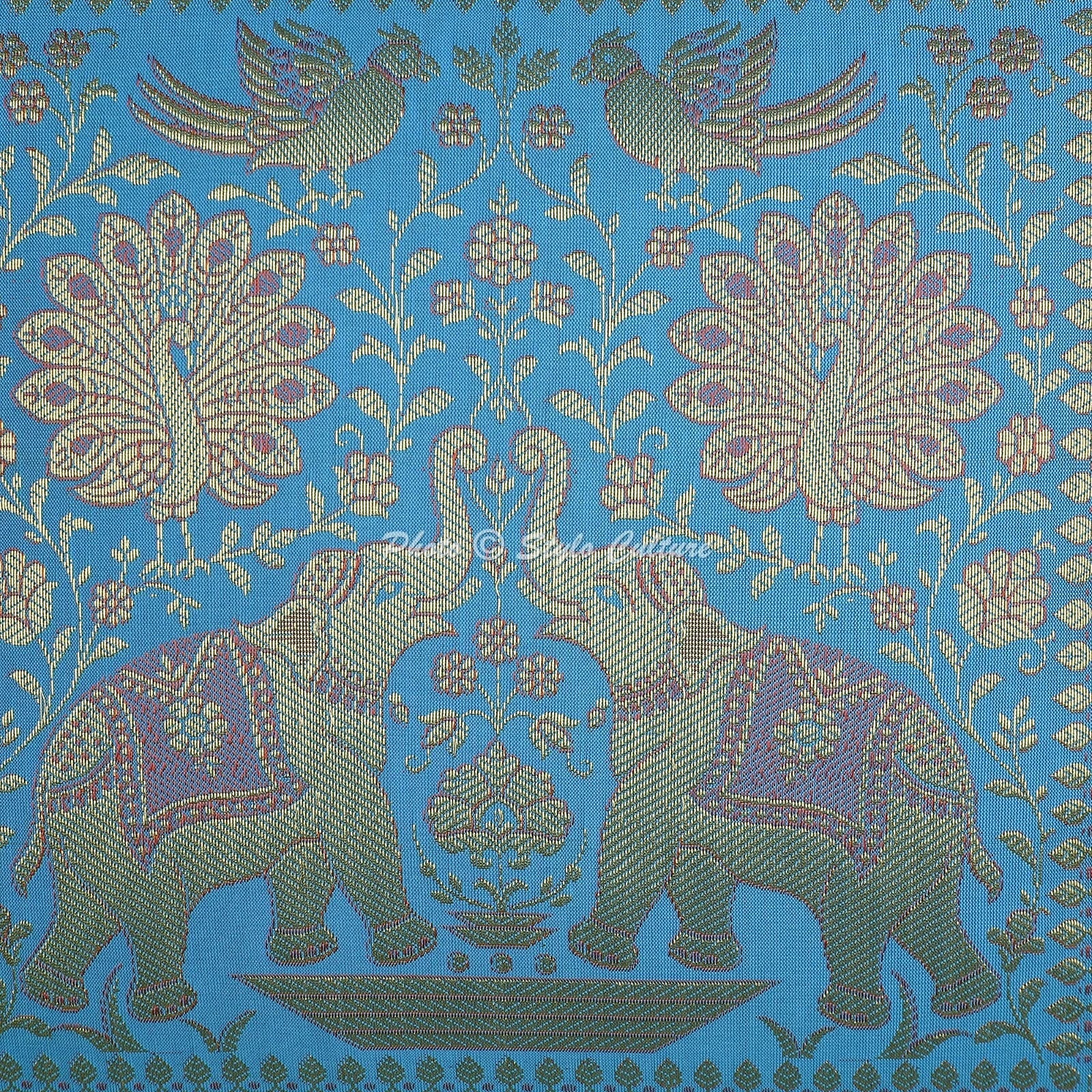 Boho Bohemian Cushion Cover Brocade Jacquard Elephant Decor Pillow Cover Case