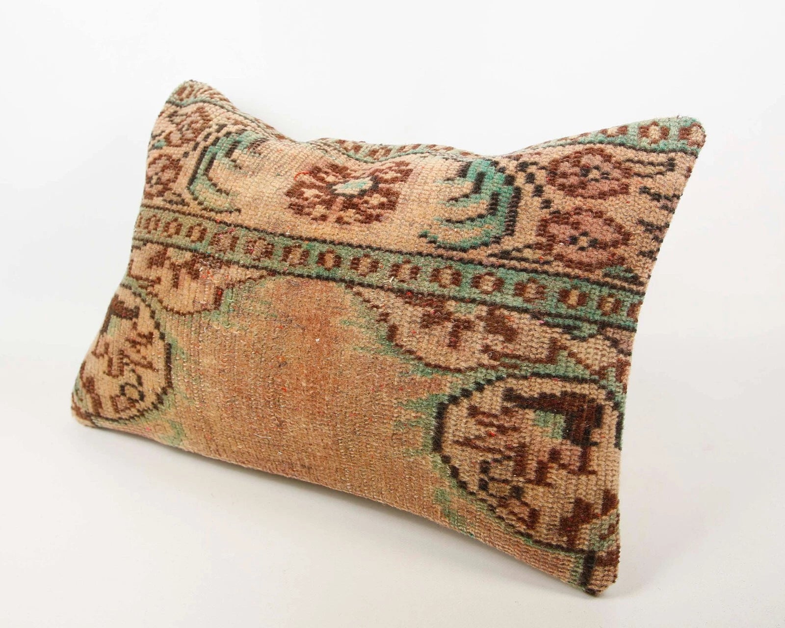 Hand Woven Kilim Rug Pillow Case 16x24 Vintage Handmade Jute Throw Cushion Cover