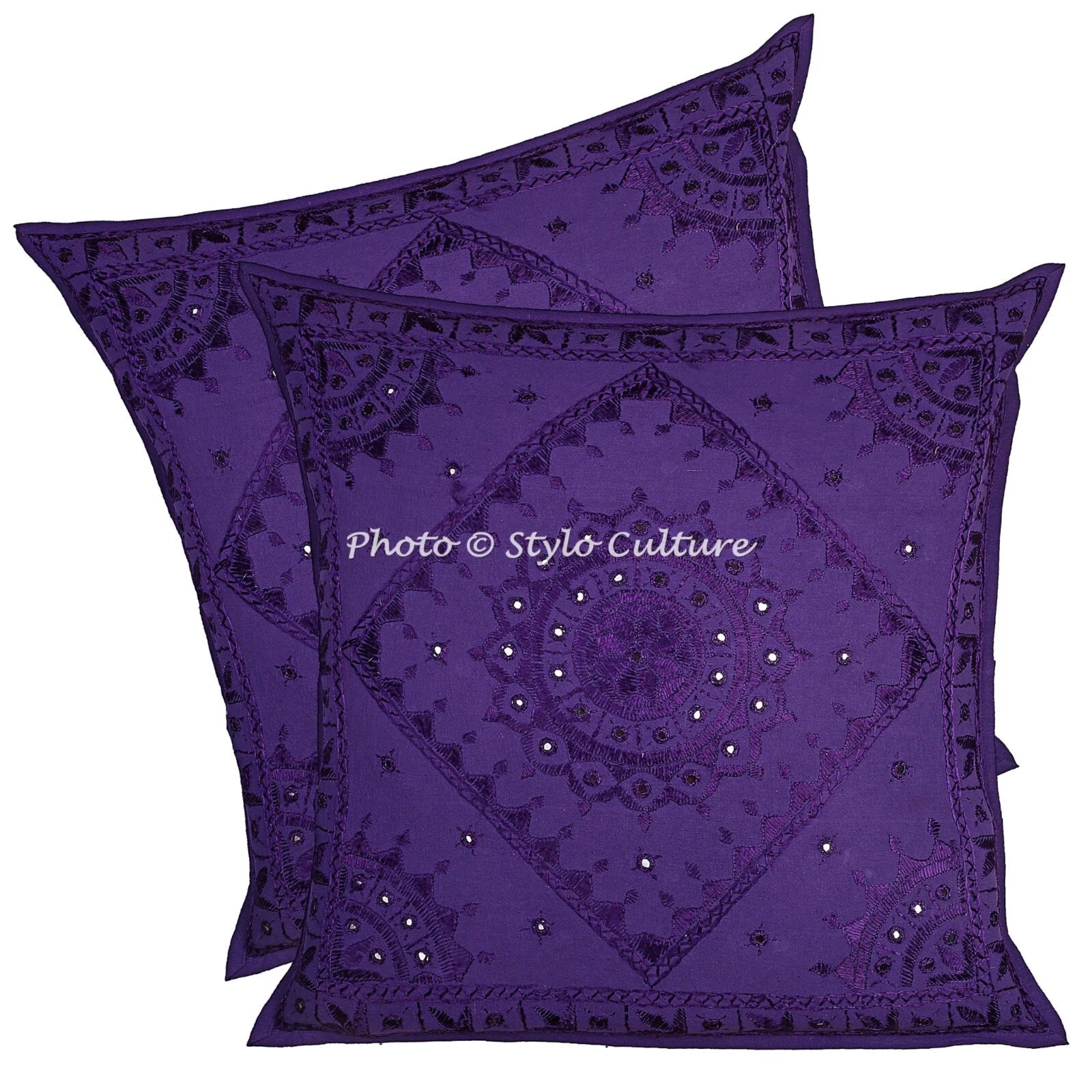 Embroidered Cushion Cover Boho Bohemian Sofa Car Pillow Cases For Home Decor