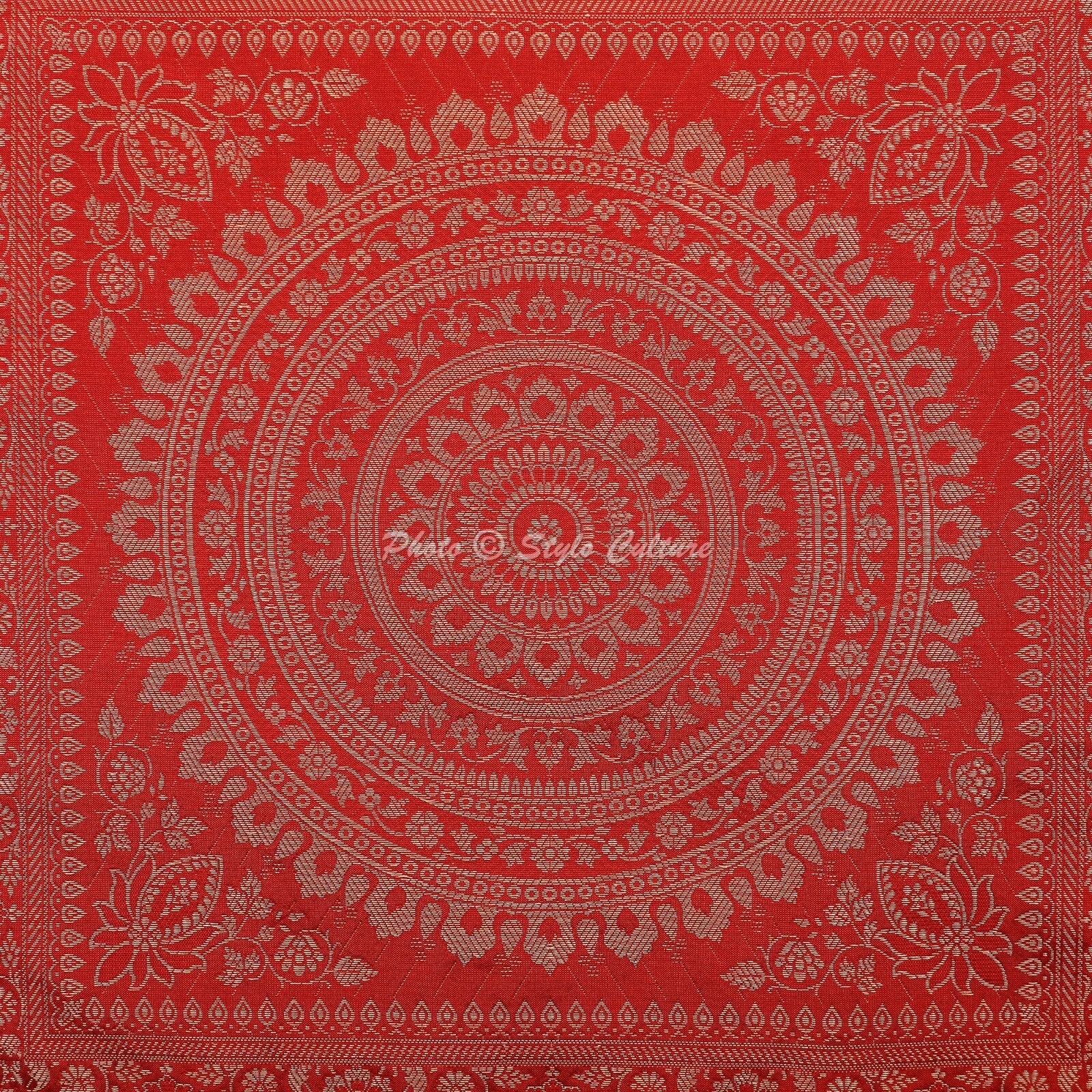 Cushion Cover Pillow Case Brocade Jacquard Bohemian Traditional Throw Decor Yoga