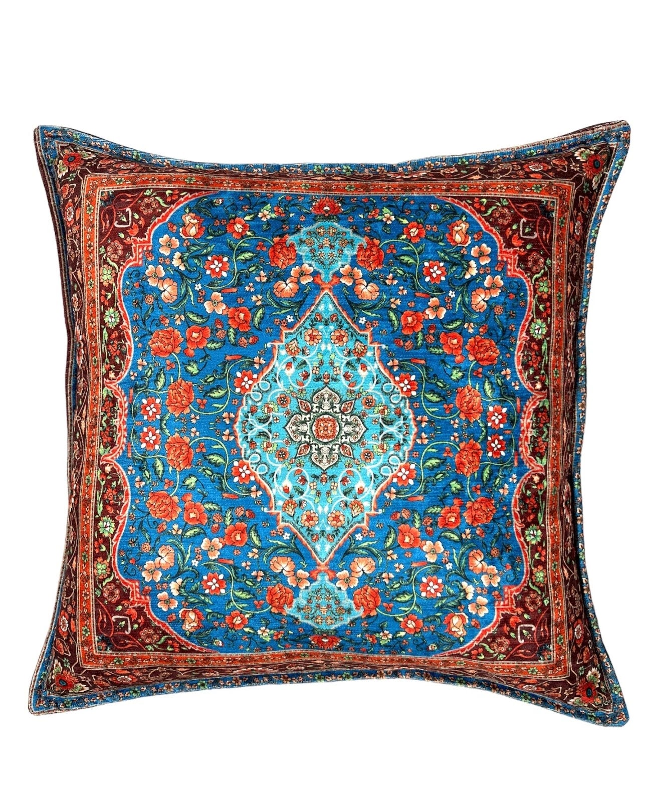 Boho Pillow Cover 18x18, Handmade Pillow Case