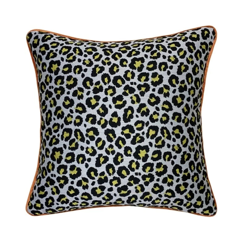 Leopard Print Throw Pillow Cover Square Cushion Covers Pillowcase for Bed Sofa
