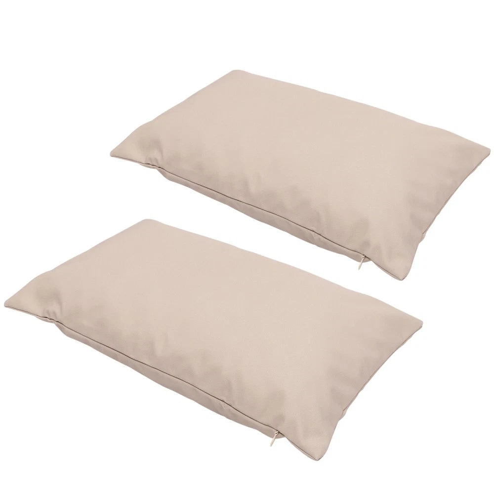 2 Pcs Waterproof Throw Pillowcase Car Cushion Cover Outdoor Covers