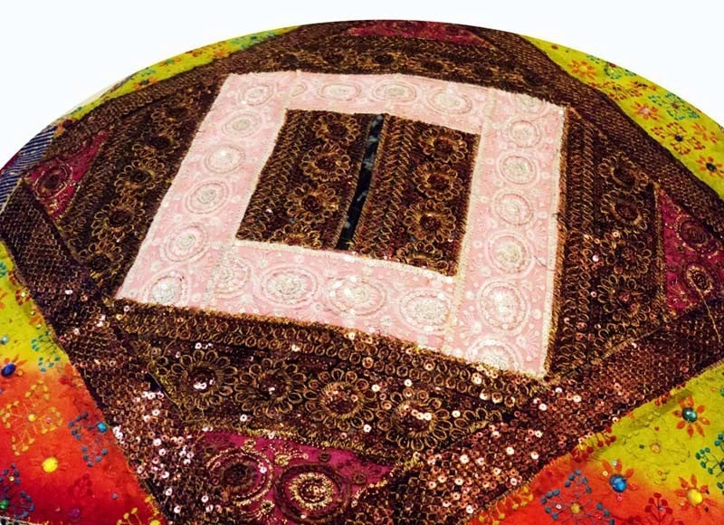 40" BROWN ANTIQUE NEW HOME GIFT DÉCOR FLOOR THROW BED CUSHION PILLOW COVER