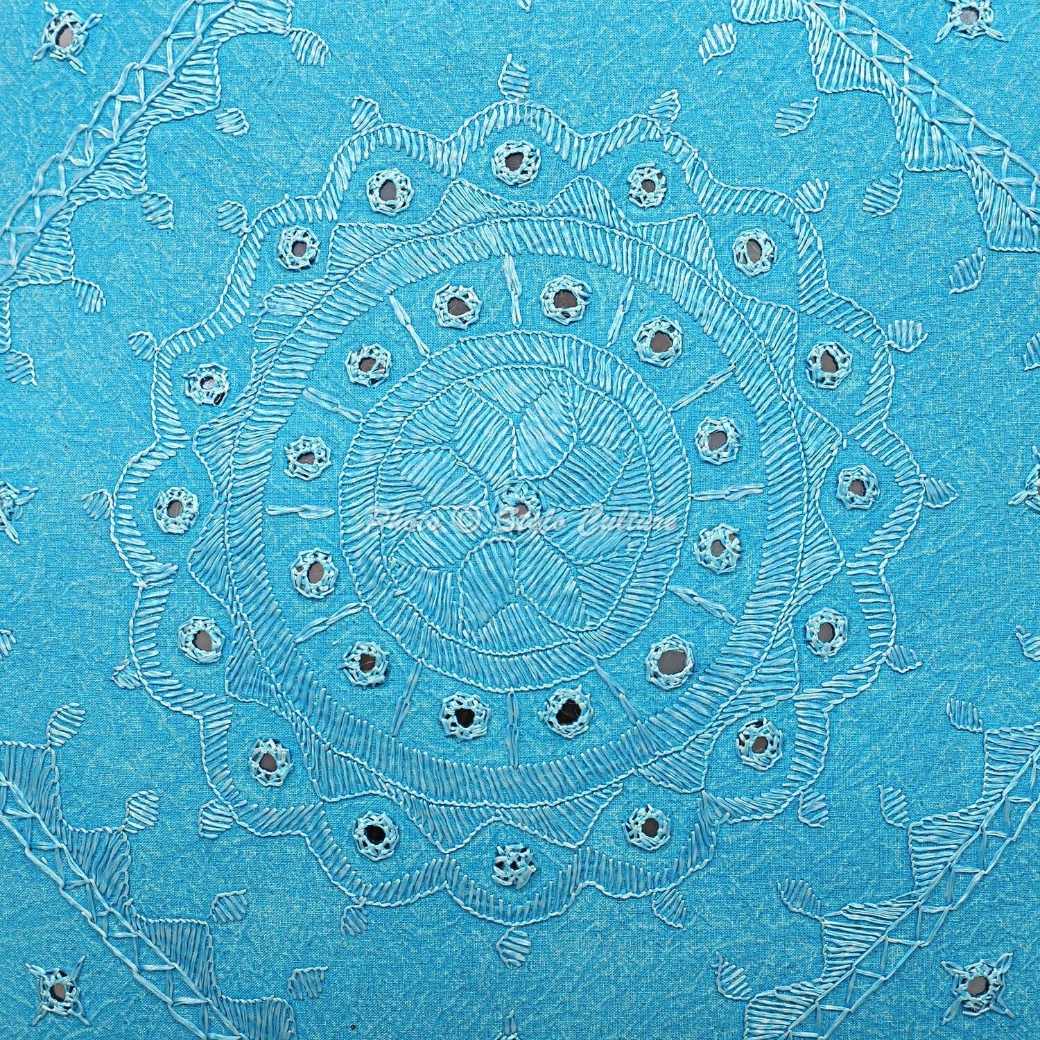 Decorative Home Decor 24 x 24 in Boho Cushion Cover Embroidered Sofa Pillow Case