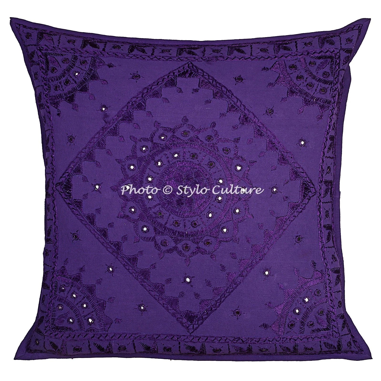 Embroidered Cushion Cover Boho Bohemian Sofa Car Pillow Cases For Home Decor