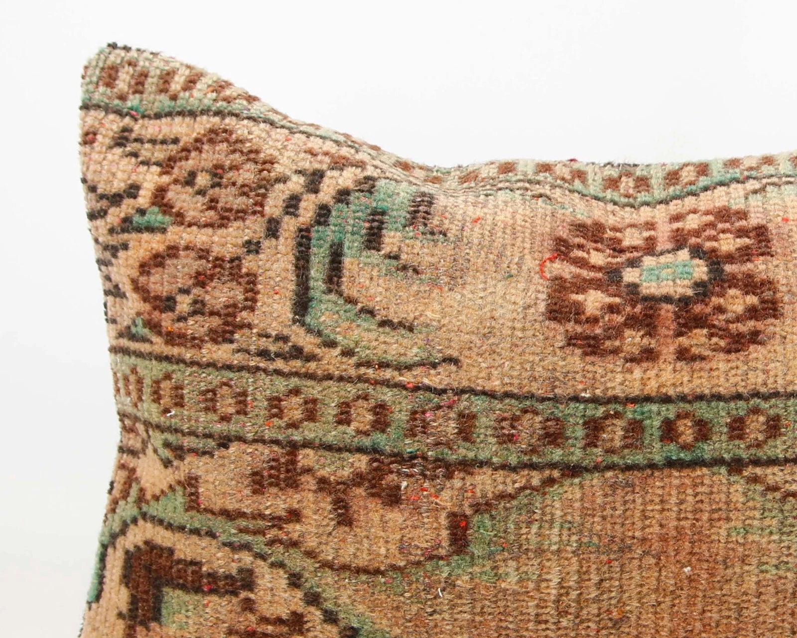 Hand Woven Kilim Rug Pillow Case 16x24 Vintage Handmade Jute Throw Cushion Cover