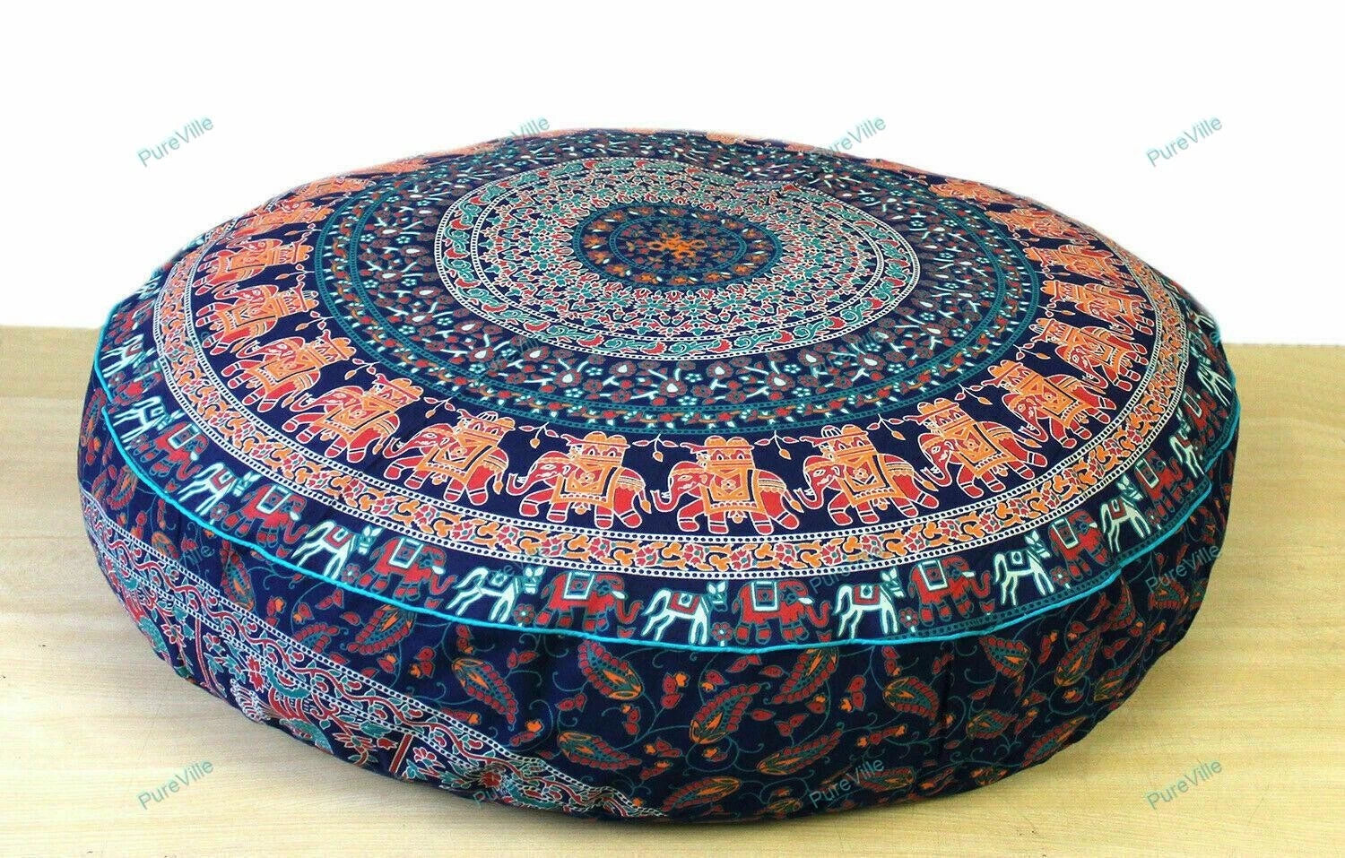 Indian Mandala Handwoven Pillow Cases Floor Home Sofa Art Car Boho Cushion Cover