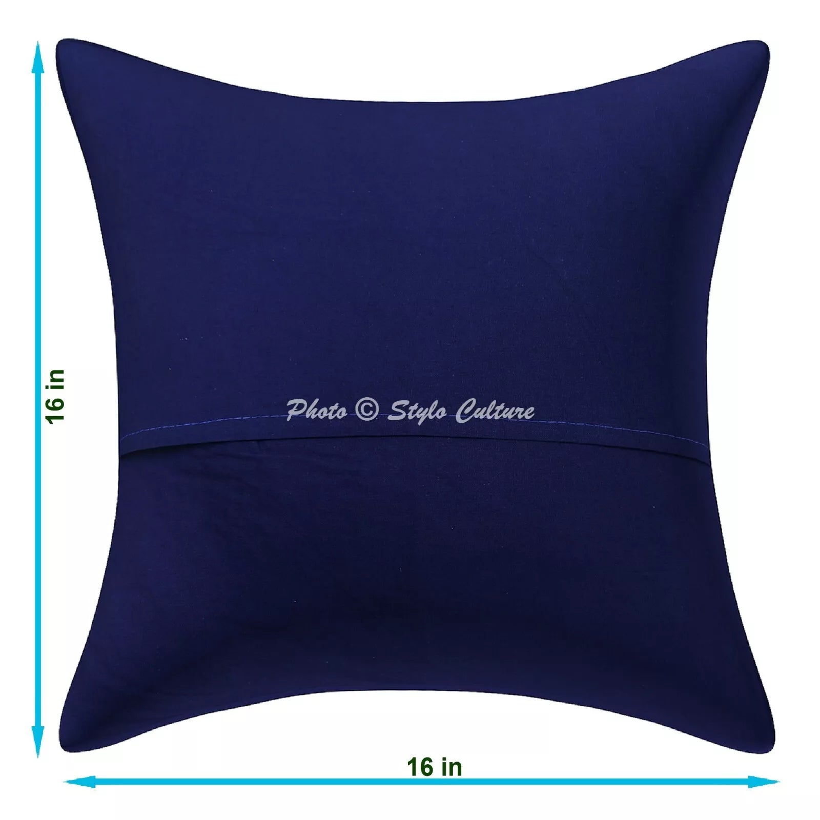 Cushion Cover Pillow Case Kantha Indian Traditional Throw Decor Art Yoga