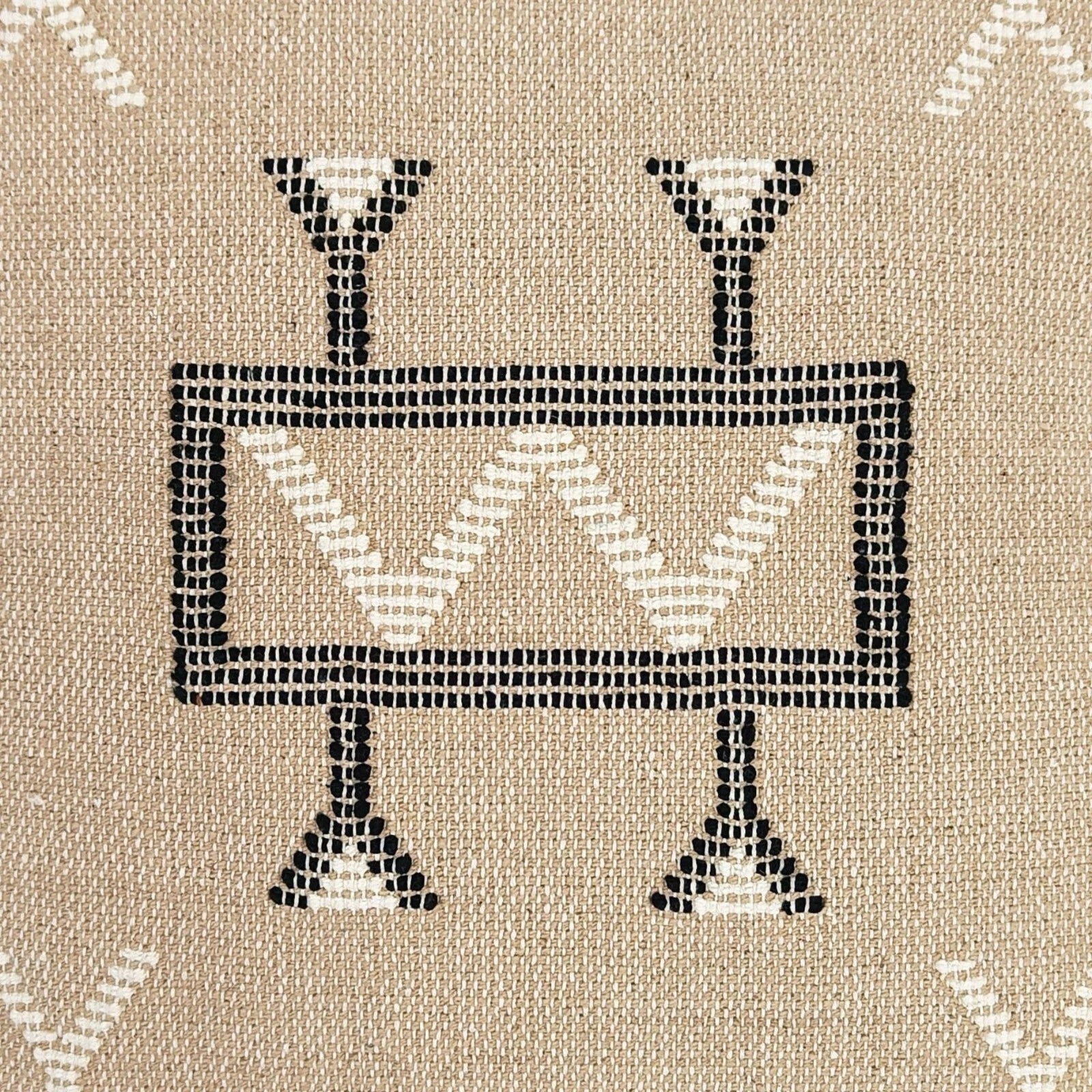 Elegant handwoven Sabra pillow cover Cotton cushion cover for sofa decor