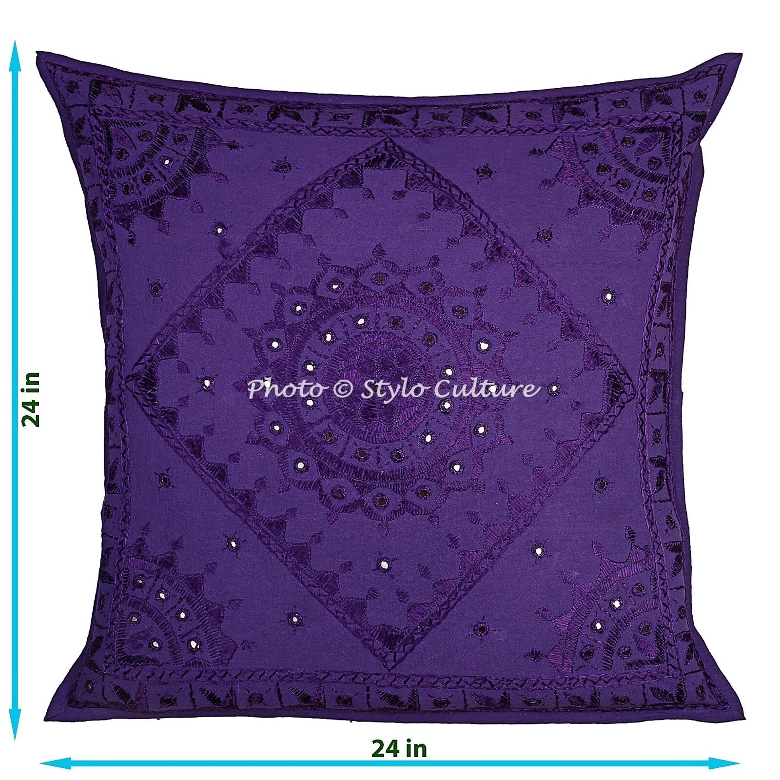 Embroidered Cushion Cover Boho Bohemian Sofa Car Pillow Cases For Home Decor