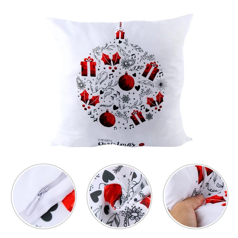 1PC Christmas Pillowcase Pillow Cover Sofa Cushion Cover for Home Living Room