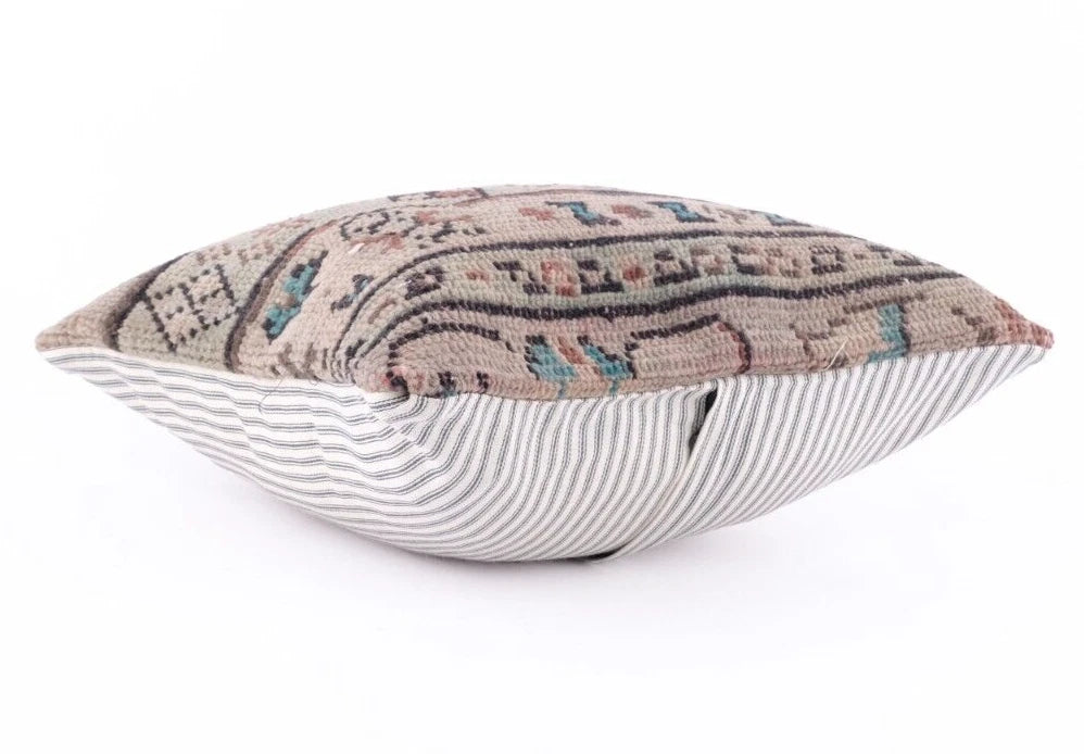 Geometric Pillow Cover Cushion Throw Vintage Indian Sofa Decor 16"