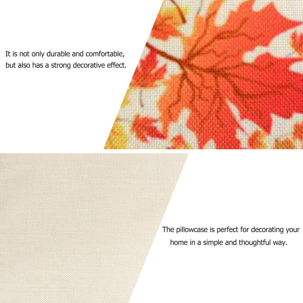1pc Thanksgiving Pillowcase Pillow Cover Sofa Cushion Cover Home Decoration