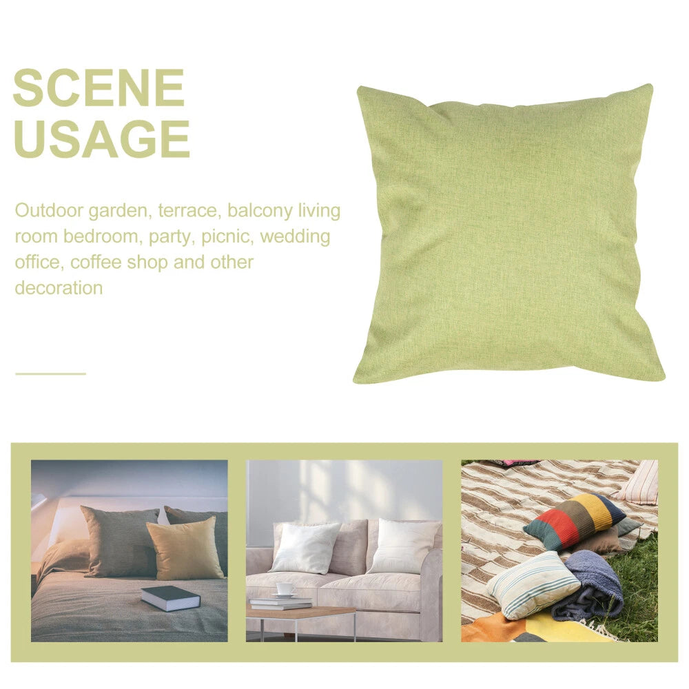 3 Pieces Waterproof Throw Pillowcase Office Child Sofa Bed Cushion Cover