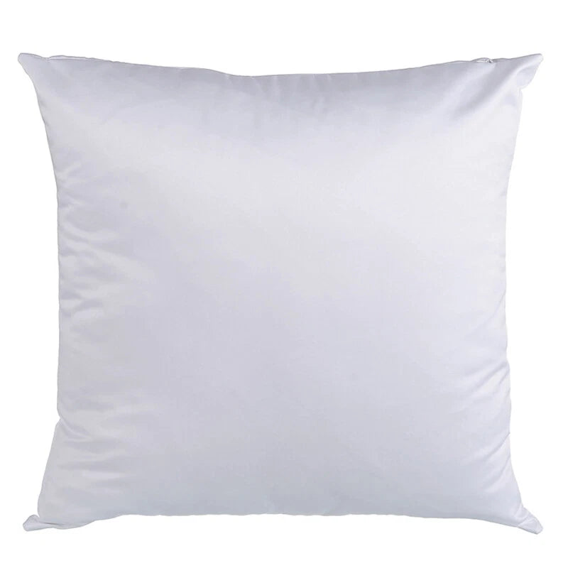 10Pcs 18" White Sublimation Blank Pillow Case Home Sofa Car Decor Cushion Cover