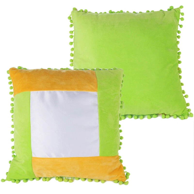 DIY Sublimation Blank Pillow Case Soft Plush Cushion Cover Sofa Car Decor 10Pcs