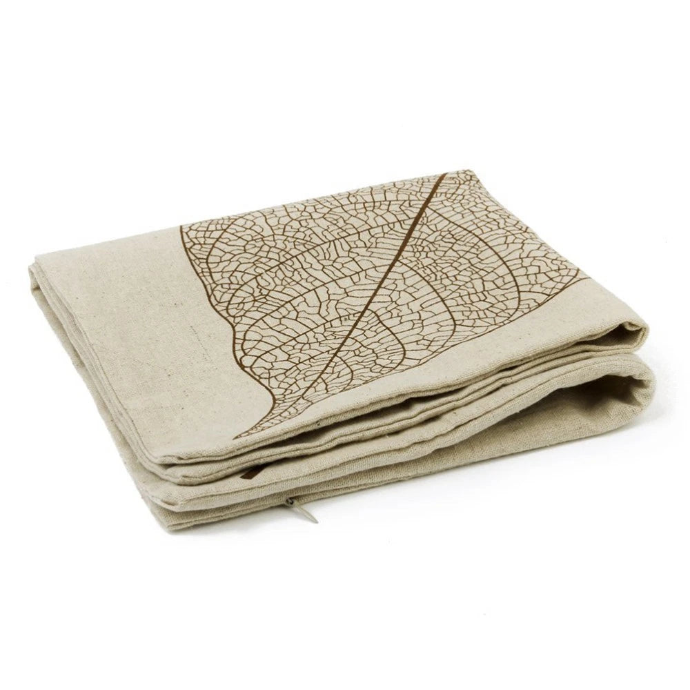 Leaf Decorative Cushion Cover Cotton Linen Sofa Throw Pillow Case