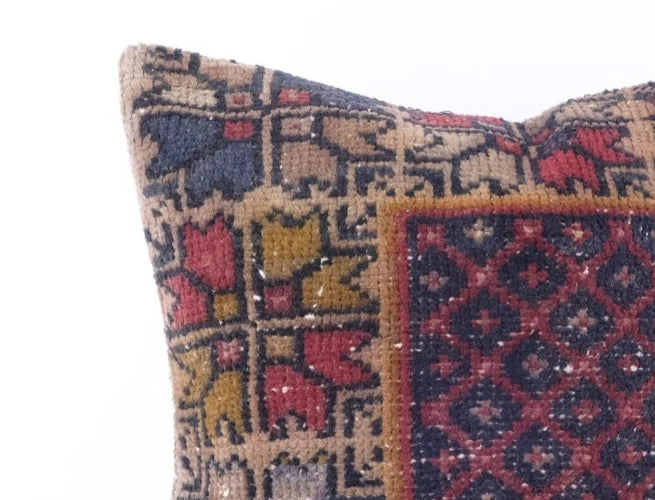 16''x16'' Turkish Kilim Pillow Cover Sofa Rug Decorative Handmade Cushion Cover