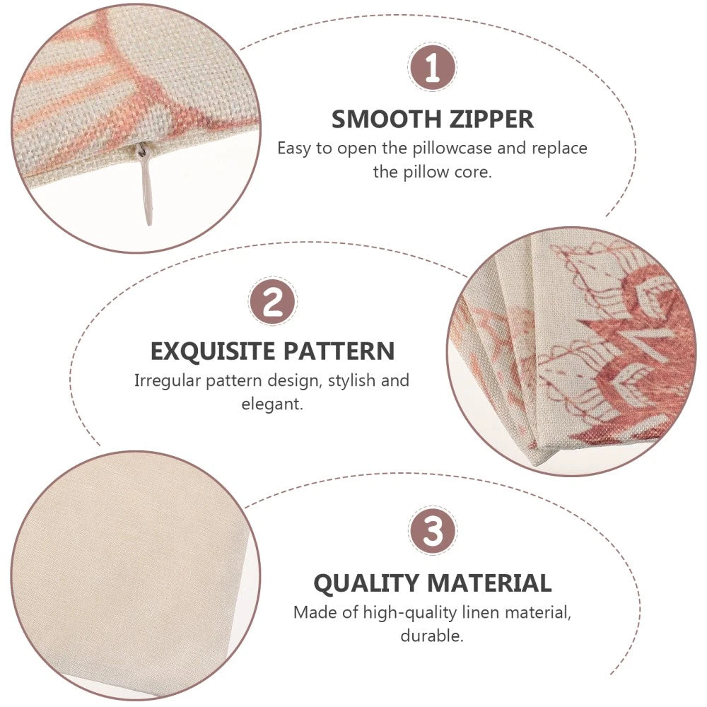 4 Pcs Pillowcase Decoration Office Wear-resistant Sofa Bed Cushion Cover