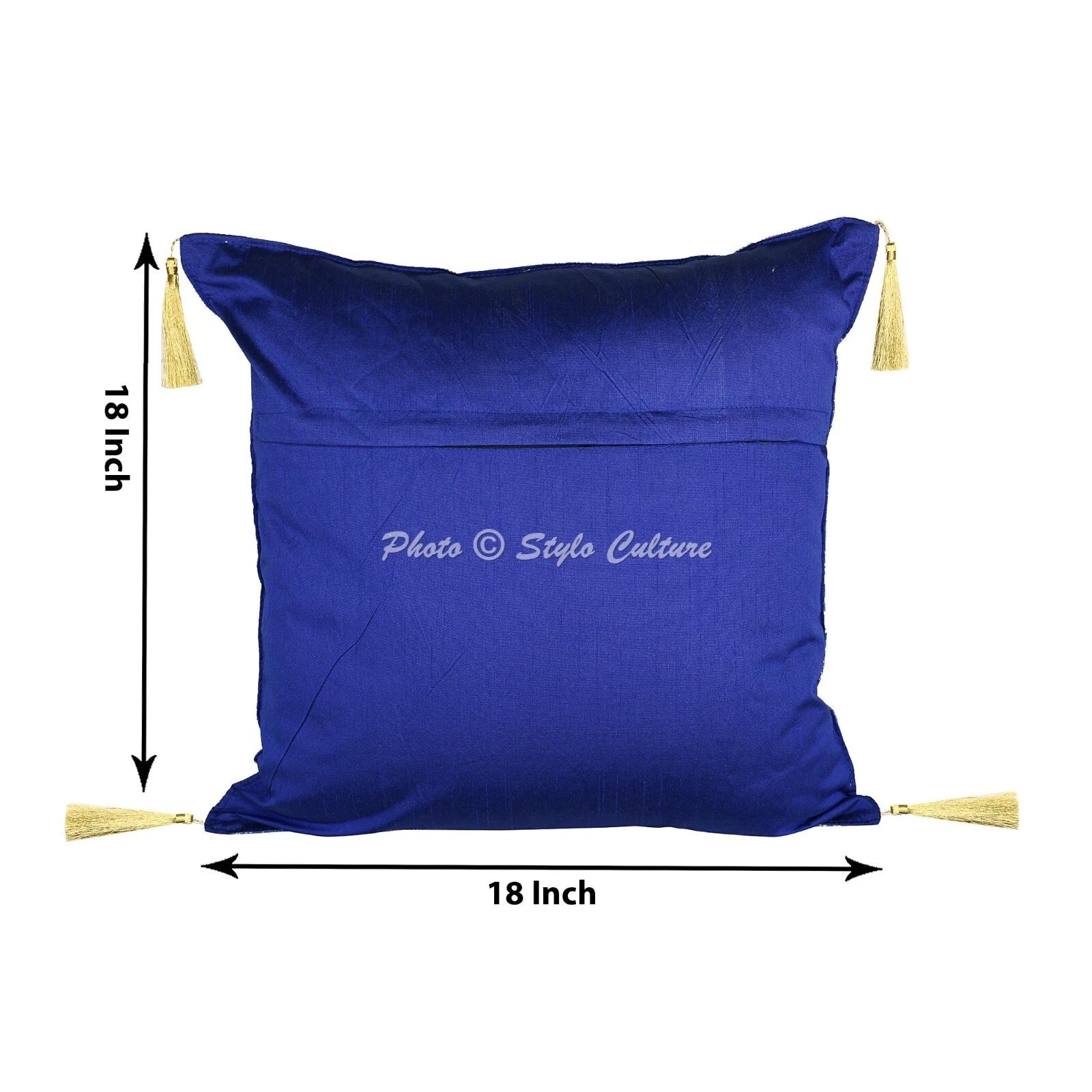 Decorative Home Decor 18 x 18 in Boho Cushion Cover Brocade Jacquard Pillow Case