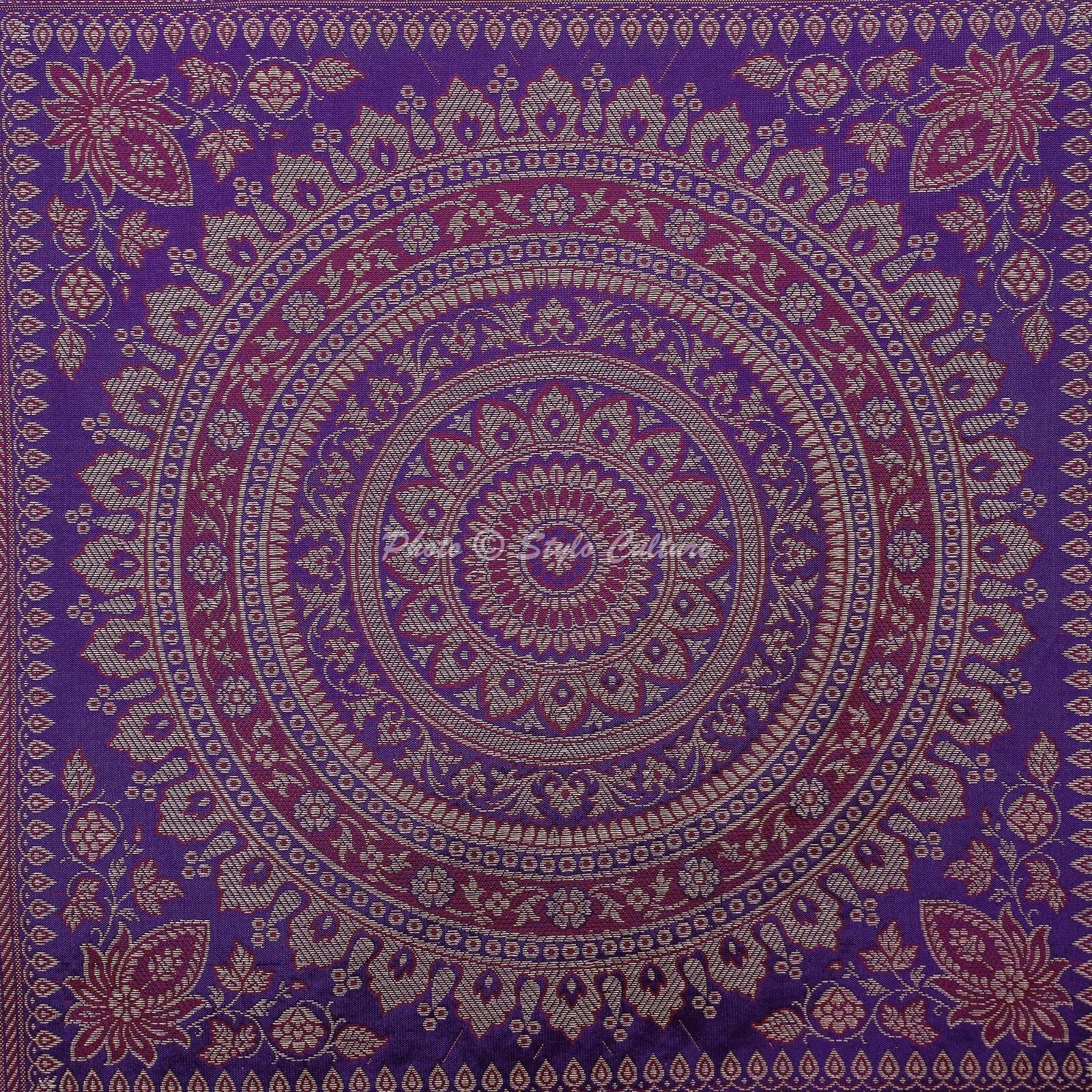 Brocade Jacquard Cushion Cover Throw Ethnic Pillow Case Hippie Gypsy Home Decor