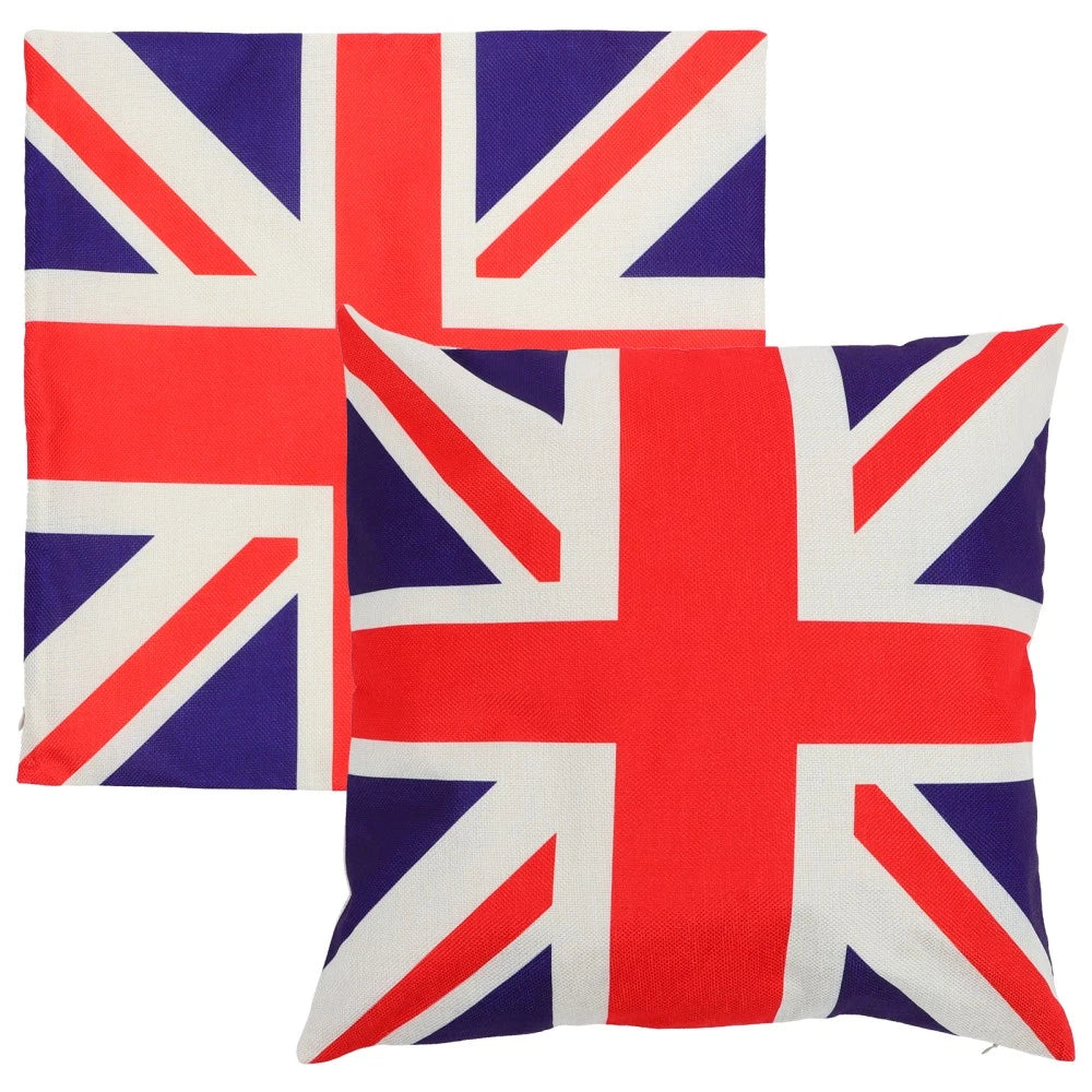 2 Pcs Cushion Cover Office Fabric Pillowcase Sofa Couch Bed Pillowcases