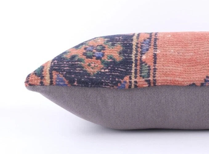 Kilim Pillow Cover 16x24 Oushak Anatolian Handmade Rug Carpet Sofa Cushion Case