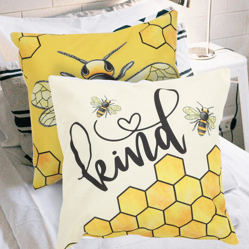 4pcs Decorative Adorable Comfortable Cushion Cover Pillowcase Square Replacement