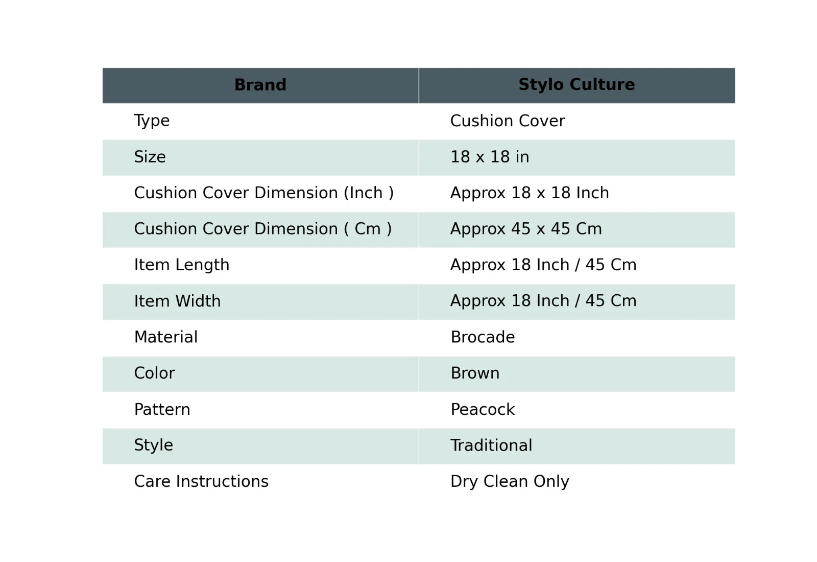 Cushion Cover Peacock Brocade Jacquard 18 x 18 in Hippie Sofa Car Pillow Case