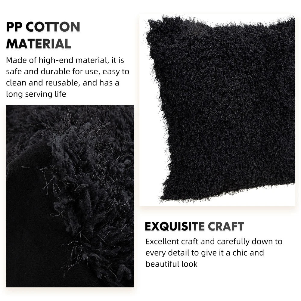 2 Pcs Plush Throw Pillowcase Sofa Bed Cushion Cover Halloween Covers