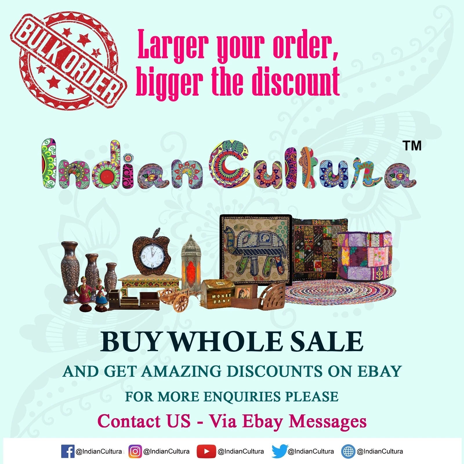 Indian Mandala Handwoven Pillow Cases Floor Home Sofa Art Car Boho Cushion Cover